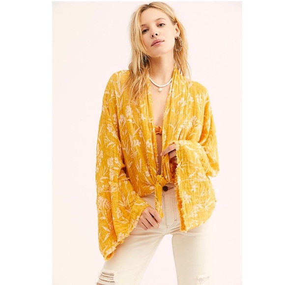 Free People Tops - FP One | Free People Azalea Printed Kimono | M/L